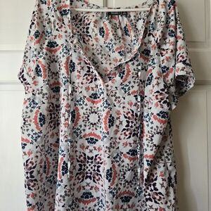 JCPenney Floral Print Women's Blouse